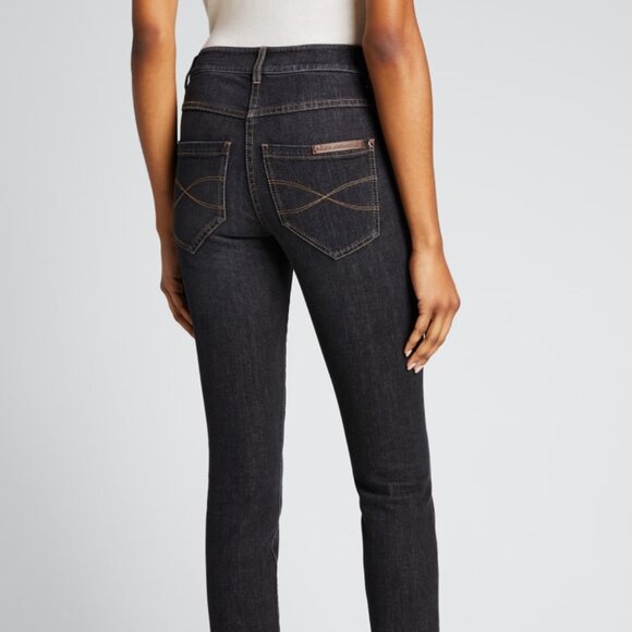 Brunello Cucinelli Black Jeans Distressed Skinny Denim Monili Trim IT 46 USA 10 - Picture 4 of 11